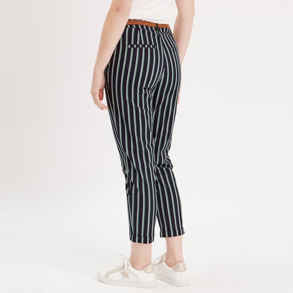 pantalon chino slim 78eme bleu marine femme Pantalon chino slim 7/8ème bleu marine femme