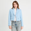 Veste blazer cintrée bleu turquoise femme