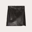 Jupe-short simili cuir noir femme