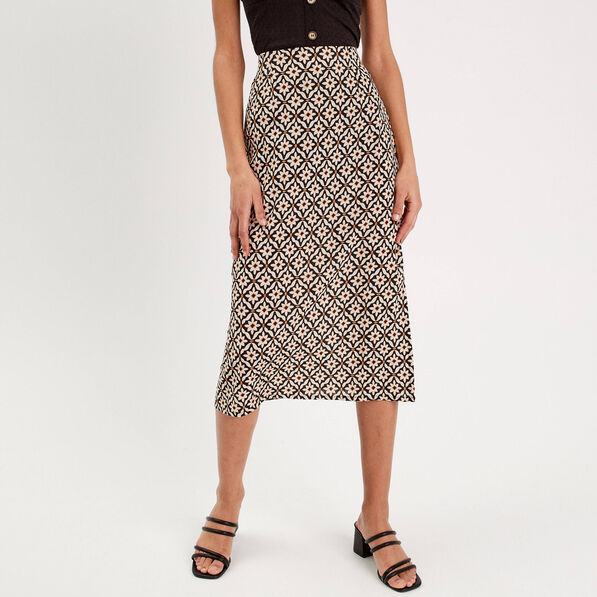 jupe midi evasee blanc femme Jupe midi évasée blanc femme