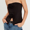 Bustier sans manches noir femme