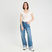 Body manches courtes ecru femme