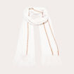 &Eacute;charpe avec franges sable femme