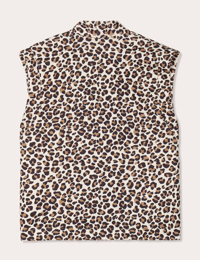 Gilet sans manches matelassé blanc femme