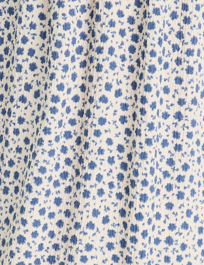 Robe longue évasée bretelles blanc femme