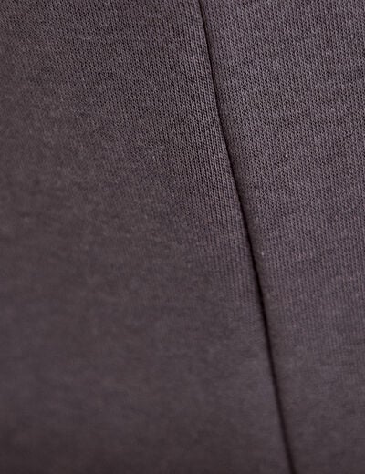 Jogging &agrave; d&eacute;tails clout&eacute;s taille basse gris fonc&eacute; femme