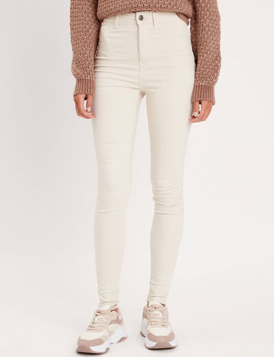 Jeans thermique skinny sable femme