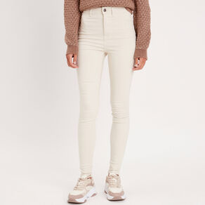 jeans thermique skinny sable femme Jeans thermique skinny sable femme