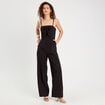 Combinaison pantalon noeud noir femme