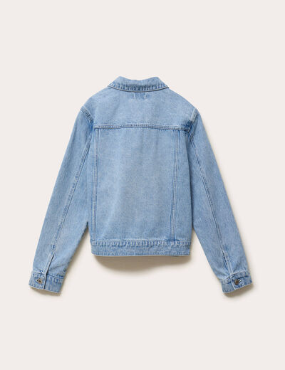 Veste en jean manches longues denim triple stone femme