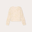 Pull manches longues ecru femme