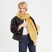 Foulard fils métallisés couleur or femme
