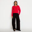 Pantalon barrel taille standard noir femme