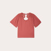 T-shirt manches courtes vieux rose femme