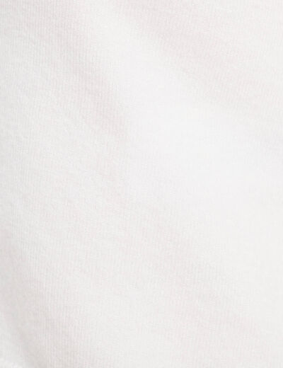 Gilet avec broderie blanc femme