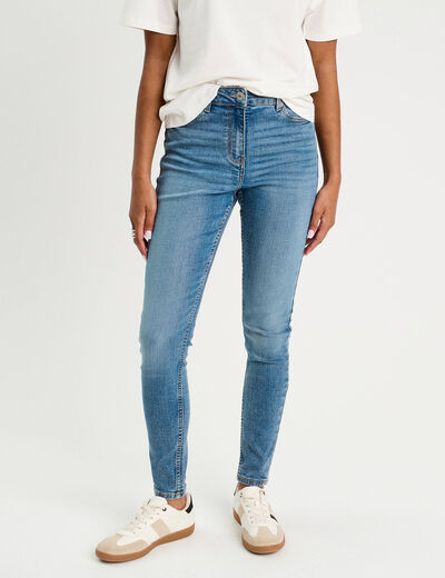 Jeans skinny push up denim double stone femme