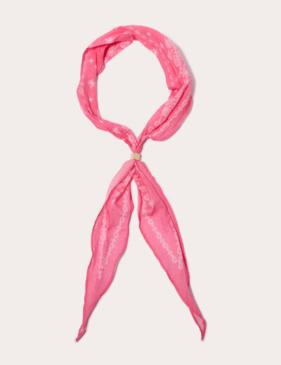 Foulard rose clair femme