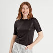 T-shirt paillettes noir femme