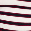Pull manches courtes col polo blanc femme