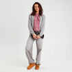 Gilet manches longues gris clair femme