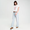 T-shirt manches courtes blanc femme