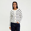 Gilet manches longues blanc femme
