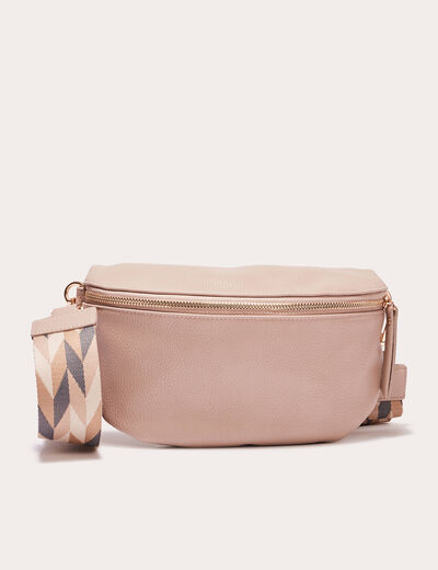 Sac banane en bandoulière sable femme