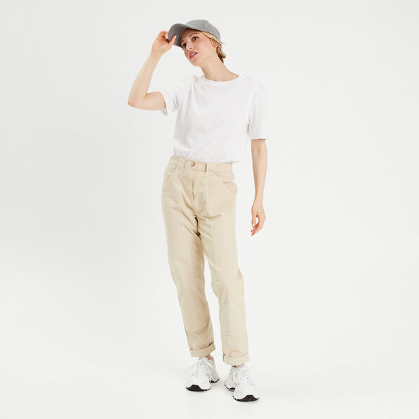 pantalon chino slim sable femme Pantalon chino slim sable femme