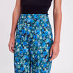 Pantalon city jambes larges vert femme