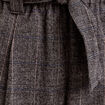 Short droit ceinturé noir femme