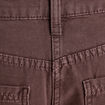 Jean wide leg carpenter marron foncé femme