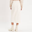 Jupe crayon taille standard ecru femme