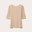T-shirt thermique manches courtes sable femme