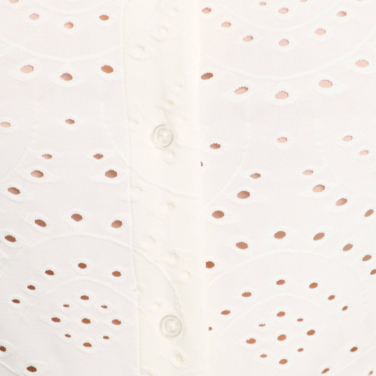 Blouse broderie anglaise blanc femme