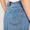 Jupe longue trapèze en jean denim double stone femme