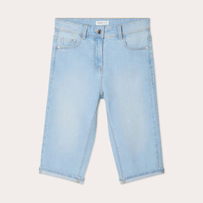 bermuda skinny en jean denim bleach femme Bermuda skinny en jean denim bleach femme