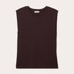 Débardeur sans manches marron foncé femme