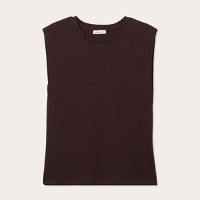 Débardeur sans manches marron foncé femme