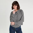 Blouse col claudine blanc femme