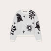 Pull manches longues ecru femme