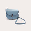 Sac besace bleu femme