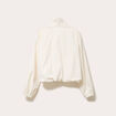 Veste col montant bas resserr&eacute; dentelle ecru femme
