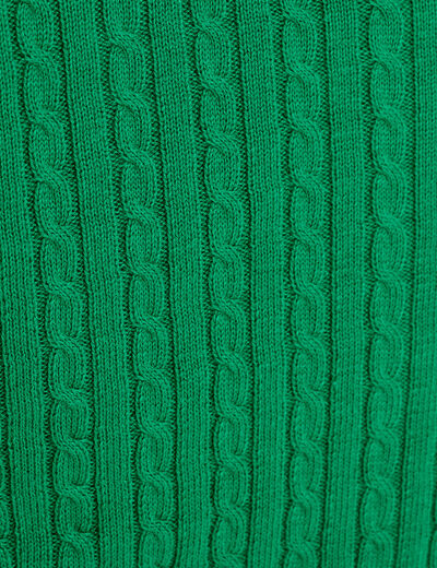 Gilet ajusté en coton manches longues vert pastel femme