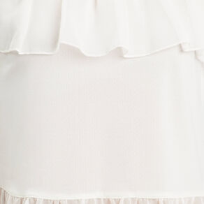 blouse volants ecru femme Blouse volants ecru femme