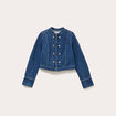 Veste en jean avec boutons denim stone femme