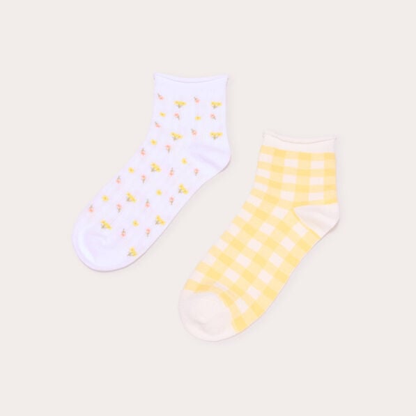 lot 2 paires chaussettes ecru femme Lot 2 paires chaussettes ecru femme