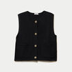 Gilet sans manches noir femme
