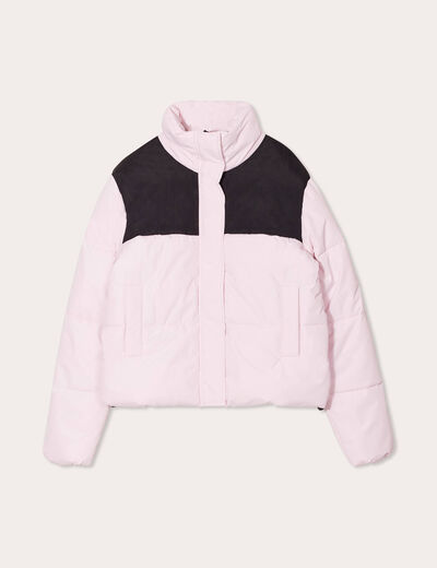 Doudoune rose clair femme