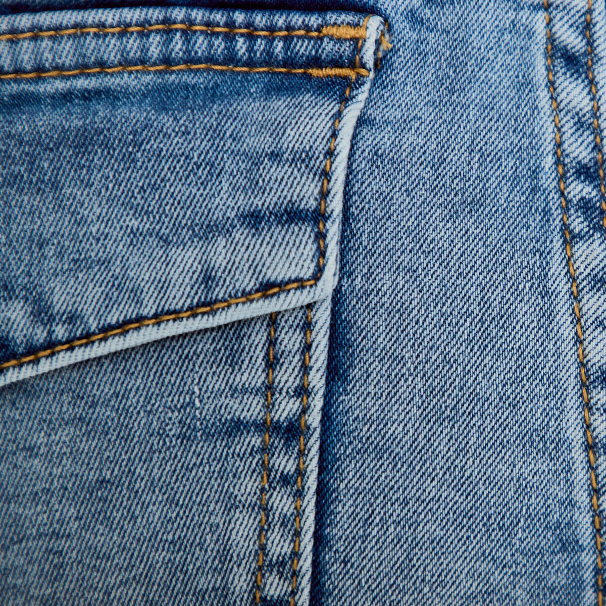 Short stretch en jean taille basse denim double stone femme