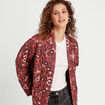 Veste effet matelassé rose femme